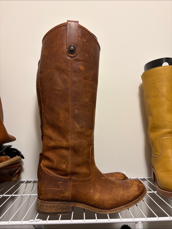 Frye Shoes - Women’s Tall Brown Leather Riding Boots - Frye Size 8